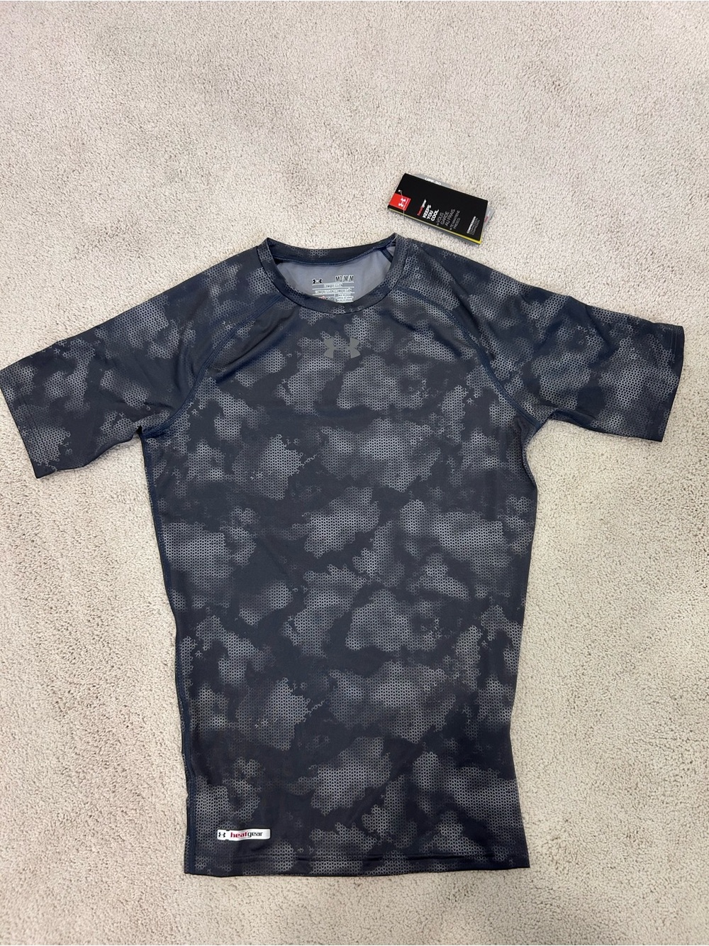 Under Armour Men's Short Sleeve - Black & Gray Camo